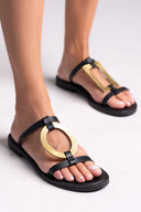 Σανδάλια δερμάτινα με γεωμετρικά σχήματα Iris Sandals