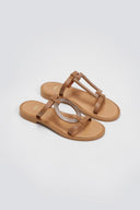 Σανδάλια δερμάτινα με γεωμετρικά σχήματα Iris Sandals