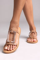 Σανδάλια δερμάτινα με γεωμετρικά σχήματα Iris Sandals