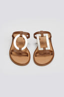 Σανδάλια δερμάτινα με γεωμετρικά σχήματα Iris Sandals