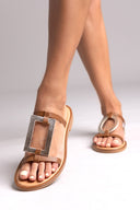 Σανδάλια δερμάτινα με γεωμετρικά σχήματα Iris Sandals