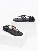 Σανδάλια δερμάτινα με κοκκάλινο σχέδιο Iris sandals