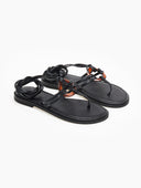 Σανδάλια δερμάτινα με κοκκάλινο σχέδιο Iris sandals