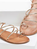 Σανδάλια δερμάτινα με λεπτά λουράκια Iris Sandals - Χρυσό - thefashionproject.gr - IRIS
