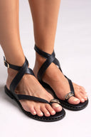 Σανδάλια δερμάτινα με μέταλλο Iris Sandals