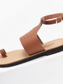 Σανδάλια δερμάτινα με μπαρέτα Estil - Ταμπά - thefashionproject.gr - Estil