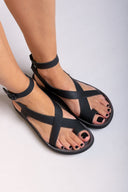 Σανδάλια δερμάτινα με μπαρέτα NICOLE FANTASY SANDALS