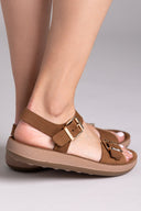 Σανδάλια δερμάτινα με μπαρέτα PANAGIOTA FANTASY SANDALS