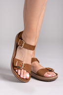 Σανδάλια δερμάτινα με μπαρέτα PANAGIOTA FANTASY SANDALS