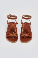 Σανδάλια δερμάτινα με μπαρέτα Tfp - Καφέ - thefashionproject.gr - TFP - 24208036003