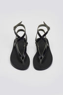 Σανδάλια δερμάτινα με μπαρέτα Tfp - Μαύρο - thefashionproject.gr - TFP - 24207002003
