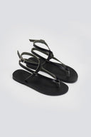 Σανδάλια δερμάτινα με μπαρέτα Tfp - Μαύρο - thefashionproject.gr - TFP - 24207002003