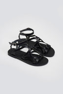 Σανδάλια δερμάτινα με μπαρέτα Tfp - Μαύρο - thefashionproject.gr - TFP - 24208002003
