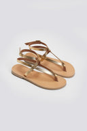 Σανδάλια δερμάτινα με μπαρέτα Tfp - Χρυσό - thefashionproject.gr - TFP - 24207009003