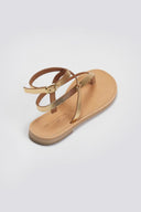 Σανδάλια δερμάτινα με μπαρέτα Tfp - Χρυσό - thefashionproject.gr - TFP - 24207009003