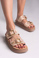 Σανδάλια δερμάτινα με pattern ADELITA FANTASY SANDALS