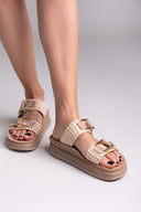 Σανδάλια δερμάτινα με pattern ADELITA FANTASY SANDALS