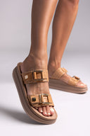 Σανδάλια δερμάτινα με pattern ADELITA FANTASY SANDALS