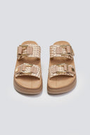 Σανδάλια δερμάτινα με pattern ADELITA FANTASY SANDALS - Nude - thefashionproject.gr - FANTASY SANDALS