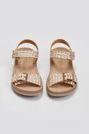 Σανδάλια δερμάτινα με pattern PANAGIOTA FANTASY SANDALS - Χαλκός - thefashionproject.gr - FANTASY SANDALS
