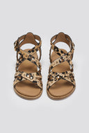 Σανδάλια δερμάτινα με print CARMELA 162393 - Leopard - thefashionproject.gr - CARMELA