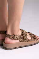 Σανδάλια δερμάτινα με print FABIOLA FANTASY SANDALS