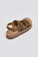 Σανδάλια δερμάτινα με print FABIOLA FANTASY SANDALS