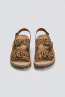 Σανδάλια δερμάτινα με print FABIOLA FANTASY SANDALS