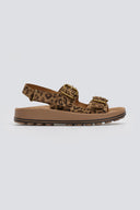 Σανδάλια δερμάτινα με print FABIOLA FANTASY SANDALS