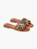 Σανδάλια δερμάτινα με print Iris Sandals