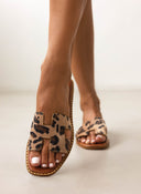 Σανδάλια δερμάτινα με print Iris Sandals