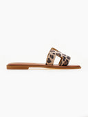 Σανδάλια δερμάτινα με print Iris Sandals