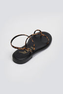 Σανδάλια δερμάτινα με print Iris Sandals