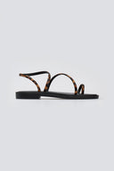 Σανδάλια δερμάτινα με print Iris Sandals