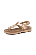 Σανδάλια δερμάτινα με print MARLENA FANTASY SANDALS
