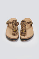 Σανδάλια δερμάτινα με print MIRABELLA FANTASY SANDALS