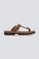 Σανδάλια δερμάτινα με print MIRABELLA FANTASY SANDALS