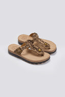 Σανδάλια δερμάτινα με print MIRABELLA FANTASY SANDALS