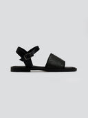 Σανδάλια δερμάτινα με ψάθα Estil - Μαύρο - thefashionproject.gr - Estil - 23591002003
