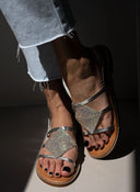 Σανδάλια δερμάτινα με στρας Iris Sandals