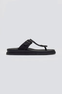 Σανδάλια δερμάτινα με τοκά Estil - Μαύρο - thefashionproject.gr - Estil - 24027002002