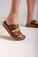 Σανδάλια δερμάτινα με τοκάδες DESPOINA FANTASY SANDALS