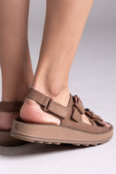 Σανδάλια δερμάτινα με τοκάδες FABIOLA FANTASY SANDALS
