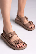 Σανδάλια δερμάτινα με τοκάδες FABIOLA FANTASY SANDALS