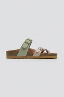 Σανδάλια δερμάτινα με τοκάδες Take me - Μέντα - thefashionproject.gr - Take me