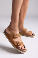Σανδάλια δερμάτινα με τοκάδες Take Me - Ταμπά - thefashionproject.gr - Take me - 24194007002
