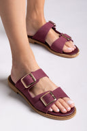 Σανδάλια δερμάτινα nubuck με τοκάδες TFP