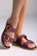 Σανδάλια δερμάτινα nubuck με τοκάδες TFP