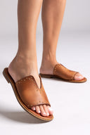 Σανδάλια δερμάτινα με τρουκς Iris Sandals