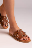 Σανδάλια δερμάτινα με τρουκς Ragazza 01032 - Ταμπά - thefashionproject.gr - RAGAZZA